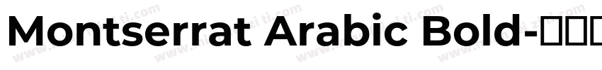 Montserrat Arabic Bold字体转换
